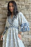 Zaida Smock Dress Denim